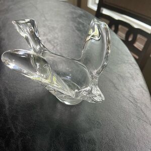 Vintage Sasaki Art Glass Crystal Flying Bird